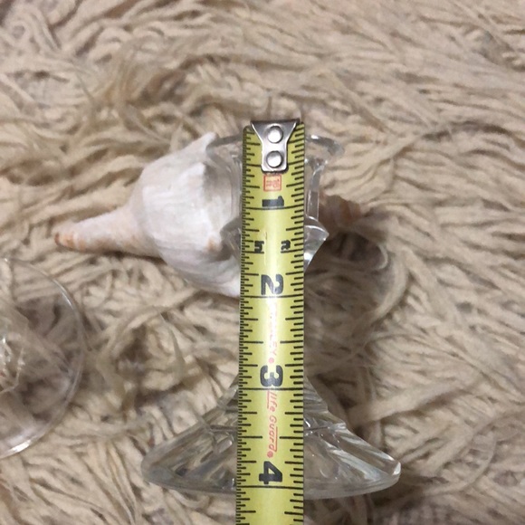 (2)Glass Candle Holders-Clear-4in tall - Picture 14 of 16